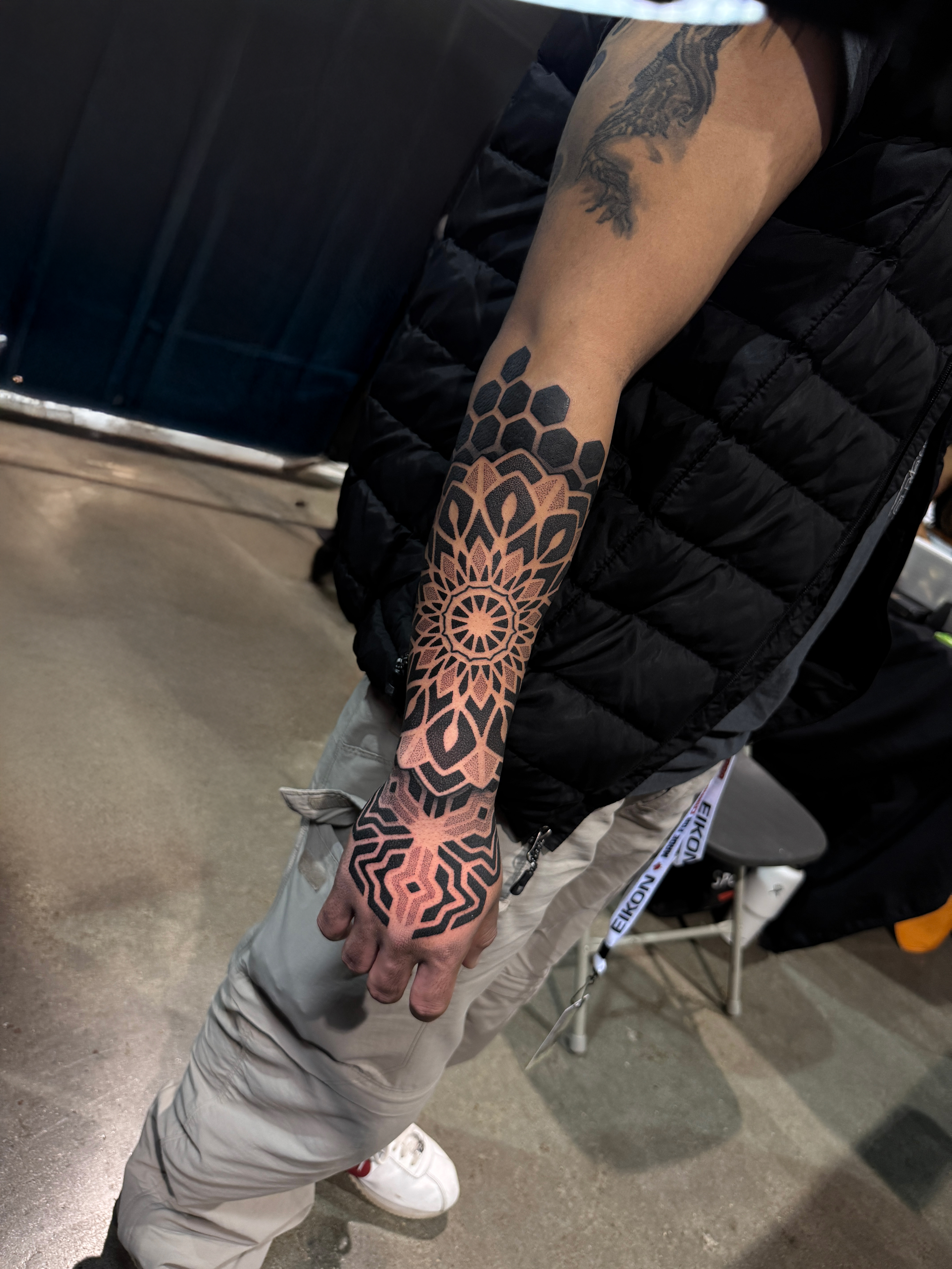 Sacred geometry sleeve